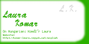 laura komar business card